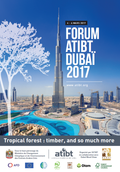 Affiche du Forum ATIBT à Dubaï (© ATIBT)